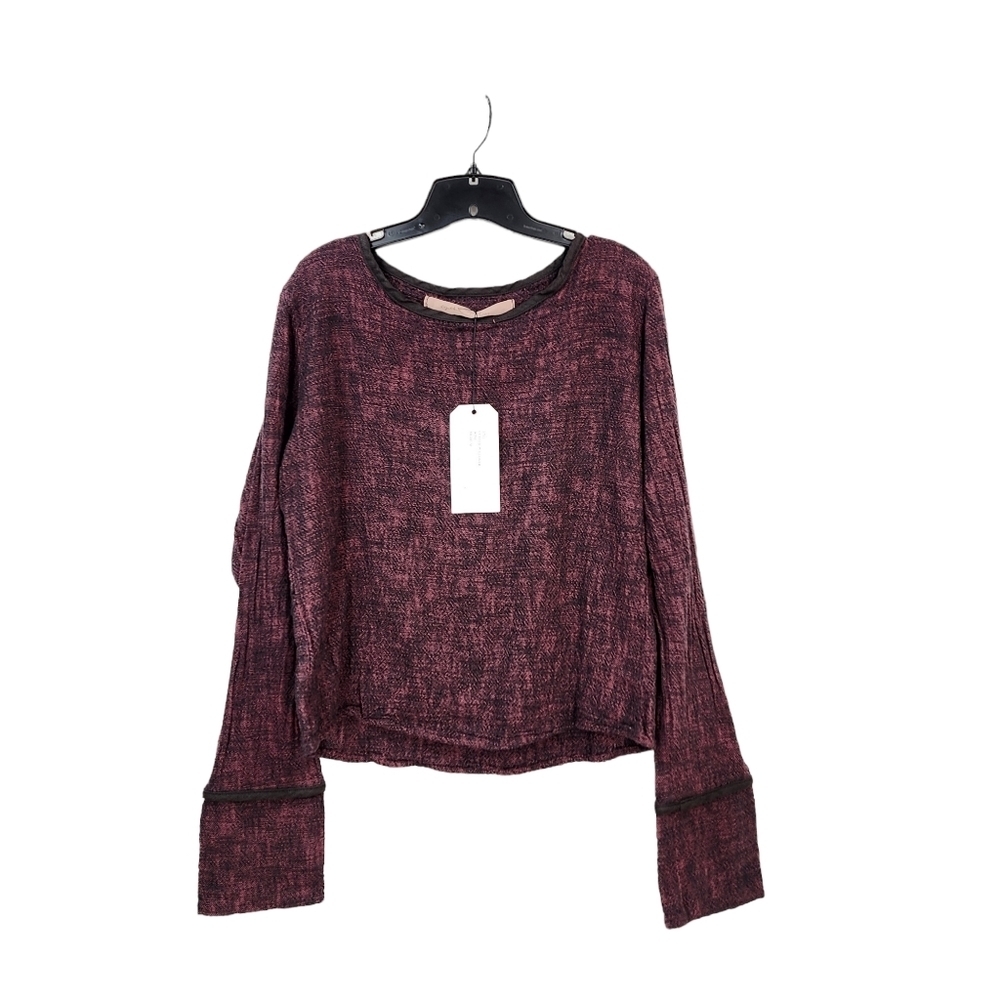 Cynthia Ashby Women's Cotton Knitted Cuffed Pullover - M